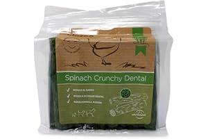 BIOZOO Biazoo Dental Crujiente de Espinacas 500 grs Snacks para Perros Apto para Todas Las Razas y tamaños. Ayuda a la higiene Dental