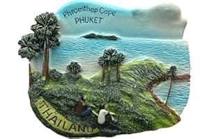 WEDARE MAGNET SOUVENIR Aimant de réfrigérateur 3D Phuket Thaïlande - Souvenirs touristiques en résine - Décoration de maison et de cuisine en provenance de Chine