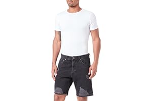 JACK & JONES Męskie szorty JJICHRIS JJORYGINALNE MF 604 Jeansshorts, Black Denim, S, czarny denim, S