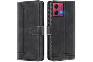 GoodcAcy Kompatibel mit Motorola Moto G84 Hülle Handyhülle Leder Klappbar Schutzhülle Tasche Wallet Brieftasche Cover Flip Case für Motorola Moto G84 Klapphülle Schwarz