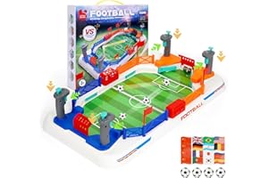 DKIIL NOIYB Mini calcetto da tavolo per bambini, tavolo da calcio balilla giochi con marcatore, giochi interattivi di calcio da tavolo con bandiera, per adulti e bambini famiglie