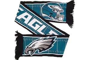 Great Branding Philadelphia Eagles NFL HD Jaquard Scarf Verde Negro Bufanda