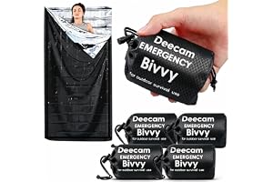 Deecam 4-delad nödsovsäck, bivac-sovsäck, överlevnadssovsäck, nödfiltar, överlevnadsutrustning, köldskydd, bivaksäck