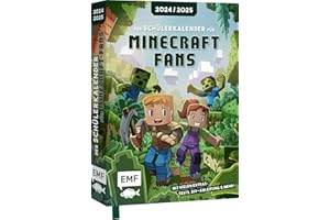 Der Schülerkalender für Minecraft-Fans 2024/2025: Das School-Guidebook mit vielen Extras: Tests, DIY-Anleitung für eine echte Fackel und vieles mehr!
