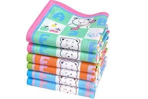 Merrysquare - 6 Niño Pañuelos - 100% Algodón - 30 Centimetros