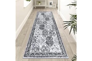 Enyhom Alfombra Pasillo Larga, 66 x 183 cm Suave Alfombra Cocina Lavable Antideslizante Elegante Alfombras de Pasillo, Bohemio Tapete Cocina Alfombra Entrada para Sala de Estar, Cuarto de Lavado