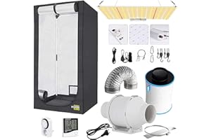 NICEGROW.de Growbox Komplettset Classic GHP ProBox 60x60x140cm Vollspektrum GrowLED Klimaset