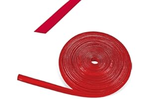 WAMOVO Rouleau de 10 m de bande en plastique rouge pour rails de caravane et camping-car, 12 mm de large