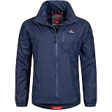 Herren Regenjacke Wasserdicht & Atmungsaktiv – Mit Kapuze, Leichter Packaway-Design, Für Outdoor-Aktivitäten