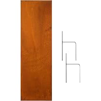 D&L Lasertec Edelrost Sichtschutzwand (160x50 Cm) – Mit Pferd-Motiv, Metall, Für Garten, Terrasse & Balkon