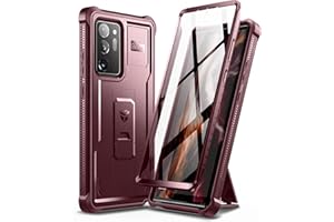 Etui Dexnor do Samsung Galaxy Note 20 Ultra 5G, zintegrowana osłona ekranu i podpórka, wojskowa ochrona jakości - Czerwony