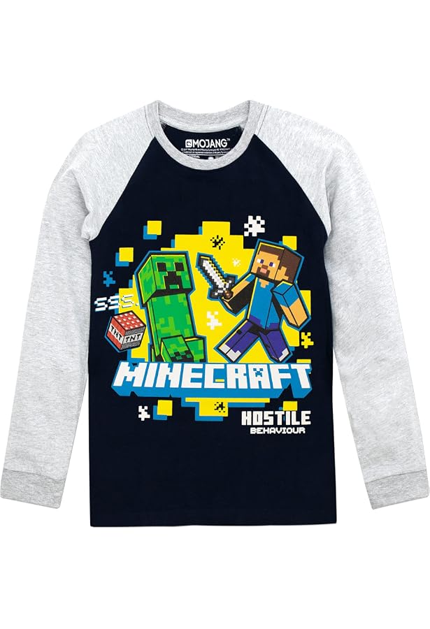 T-shirt Super Mario Manches Longues Gris - Taille Garçon 11-12 Ans - Neuf (sans étiquettes)