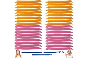 EQARD Bigoudis de Cheveux Sans Chaleur Pas de Chaleur Boucles en Spirale Coiffage Rouleaux Kit Magiques Bigoudis avec Crochets de Coiffage pour Salon à Domicile DIY La Plupart des Types de Coiffures