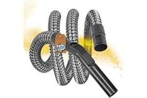 SAFE 'N CLEAN 2 m Suction Hose Compatible with Kärcher Ash Vacuum Cleaner AD2 AD3 AD4 Heat-Resistant Vacuum Cleaner Hose with Spiral Braid, Alternative to Original 4.440-046.3