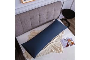 Poligino Poszewki na poduszki podwójne łóżko 50 x 150 cm, Poszewki z Mikrofibry Zamknięcie Koperty - Niebieski