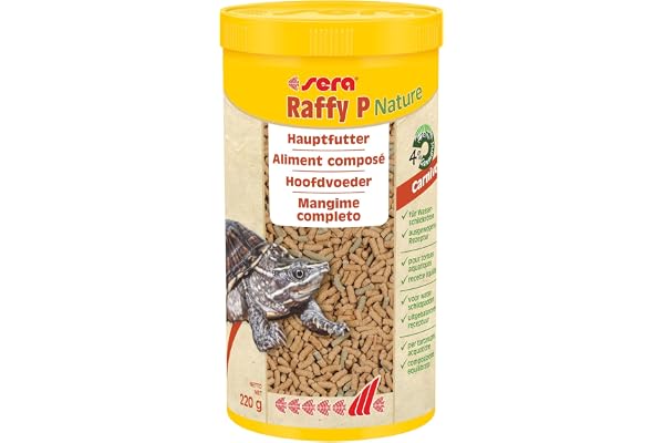 sera raffy p Nature 1 L (220 g) | Alimentation Flottante pour Tortues 1.000 ML 220 g | sans Colorant ni Conservateur | Facilement digestible | développement sain | a Essayer Maintenant