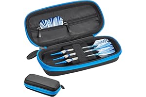 Casemaster Warden Dart Case For Steel and Soft Tip Darts, with a Tough EVA Foam Outer Shell for Maximum Toughness and Durability, Holds 3 Darts