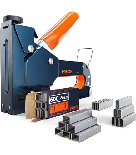 Sparapunti Per Legno Tutee 3 In 1 Con 300 Chiodi - Graffettatrice Per Tappezzeria, Decorazioni Casa, Fai Da Te - Foto 2