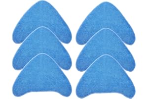 KEEPOW Vax Steam Mop Pads, Steam Mop Replacement Pads Compatible with Vax Steam Cleaner S86-SF-CC, S85-CM, S86-SF-C, S86-SF-P, S86-SF-T and More，6 Pack