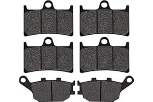 Yerbay Brake pads front/rear kit for Yamaha YZF R6 600 (03-16) FZ6 Fazer S2 (07-09) FZS 1000 (06-14) FZ1 Fazer (06-15) FZ8 Fazer 8 (11-15) MT10 MT09 MT850 Tracer XSR900 (16-18)