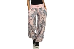MALITO MORE THAN FASHION Malito Mujer Pantalón Estampado Yoga Pantalón-Anchos 3485