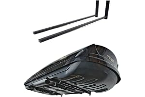 QLS Väggfäste i stål för takbox 82,5 cm 45 kg svart | För takboxar, skidboxar, surfbrädor, iSUP och redskap. Pulverlackerad s