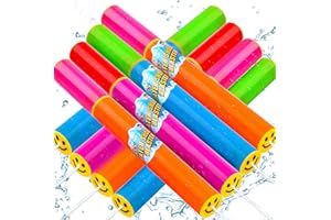 Quanquer Water Gun for Kids Adults Water Pistol Range up to 9M, Water Squirter Children's Super Water Blaster Soaker for Summer Swimming Pool Toys Beach Outdoor Garden (8Pack）