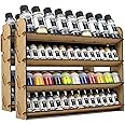 PROSCALE Paint Rack for model paints. Hobby craft Citadel Vallejo Tamiya Army wall paint rack stand paint holder organiser Miniature warhammer paint storage Model painting station (2x Universal)