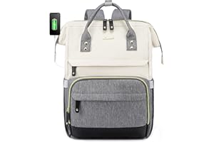 LOVEVOOK Plecak damski na laptopa z kieszenią na laptopa o przekątnej ekranu 15,6 i 17,3", plecak szkolny, dla dziewcząt, nastolatków, plecak szkolny, plecak dzienny, wodoszczelny, do szkoły, na