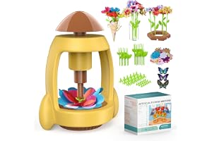 LELESUN DIY tygblombuketter leksaker, hantverkssatser leksaker för barn, blommarknadsleksak, konst och hantverk för flickor 4 5 6 7 8 år, pedagogisk aktivitet förskola, jul och födelsedagspresent för