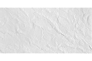 DECCART - Panneaux muraux 100x50 cm - Panneau mural decoratif 3d - Decoration deco murale Salon - Revetement mural - Imitation pierre - 16 pièce (8 m²) - Blanc