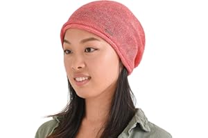 Charm 100% Lniana Czapka Damska Męska - Na Lato Surferska Oversize Slouch Beanie Cienka Antyalergiczny Oddychające z Japponii