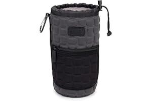 USA Gear FlexARMOR-X Große Objektivtasche mit Gepolstertem Deluxe-Neoprenschutz – Für Objektive bis zu 70–300 mm mit Kordelzugöffnung, Verstärkter Gürtelschlaufe und Reißverschlusstasche