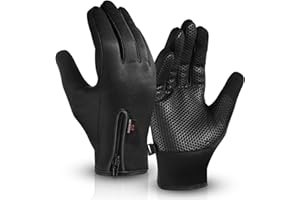 WESTWOOD FOX WFX Gants de cyclisme thermiques pour écran tactile, gants d'hiver chauds, coupe-vent, doublure en polaire antidérapante, gants chauds pour homme et femme