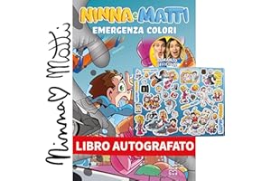 NINNA e MATTI Emergenza Colori Libro 2024 Autografato + Stikers Adesivi o Tatuaggi