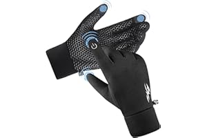 CAOZITOU Handschuhe Herren Damen Winter,Thermo Fahrradhandschuhe Touchscreen Anti-Rutsch,wasserdichte Winddicht Laufhandschuhe für Outdoor Sport