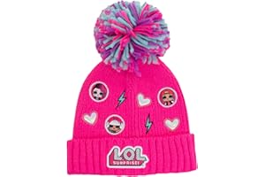 POPGEAR LOL Surprise Girls Character Icons Beanie with Pom, Pink One Size