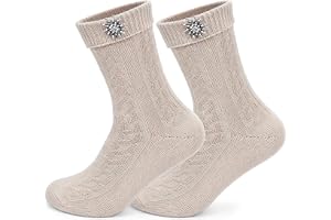 Augesak Korta kostymstrumpor för män och kvinnor, bayersk traditionell stil, stickade strumpor, Oktoberfest strumpor, män, läderbyxor, strumpor, män, för oktoberfest fest