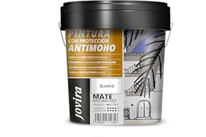 JOVIRA PINTURAS Pintura Antimoho - 11 KG - Evita el moho, resistente a la aparición de moho en paredes, aspecto mate. (11 Kg, Blanco) A-7C