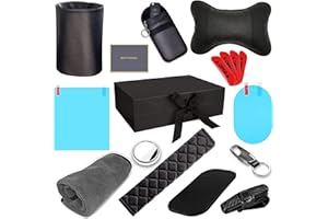 MERRY MOVERS Car Gifts for Men - Car Must Haves in a Luxury Presentation Box for Car Care, Safety and Cleaning Needs - 11x Gifts for New Car Owners, New Driver Gifts or as Just Passed Driving Test Gifts