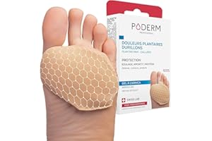 PODERM – CALLOS Y DOLORES DE PIES ALMOHADILLA PLANTAR - GEL ARNICA PATENTADO - Alivia inmediatamente el dolor - Amortigua & Previene callos - Activos 100% Naturales - Swiss Lab