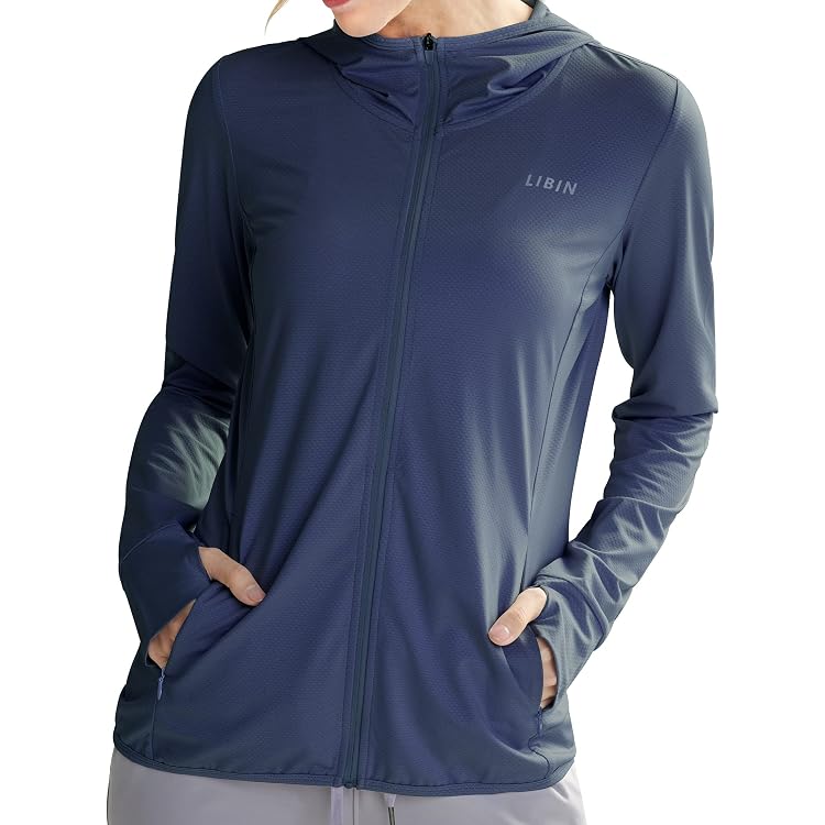 Veste Sport Femme WILLIT Manches Longues UPF50+ - Protection Solaire - Léger Et Respirant - Avec Capuche Et Poches