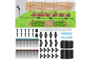 Powate Système d'irrigation de serre - Kit d'irrigation automatique pour plantes et pelouses