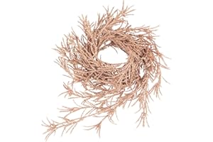 KI Store 3 Stück blätter tannengirlande Christbaum Girlande rosa Gold künstlicher mit Glitzer 183cm weihnachtsgirlande Weihnachtsbaum schmücken Tannenbaum Girlande fur Weihnachts deko