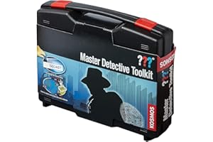 Thames & Kosmos , 630912, Master Detective Toolkit, Learn to Collect and Analyse Forensic Evidence, Use Scientific Methods to Solve Crimes, Experiment Kit, Ages 8+