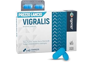 AGOCAP Vigralis, Vasodilatatore FORTE - Testosterone uomo con Maca, Arginina, Taurina, Zinco e vitamina B6. Vigralis Uomo Effetto immediato, Booster Stimolante Naturale per Forza