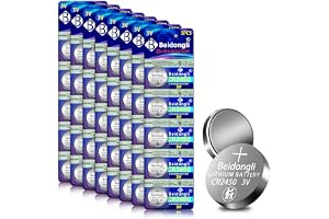 CR2450 3 V litiumknappceller CR 2450 batterier 40 stycken 【5 års lagringsgaranti】 (CR2450-8-40)