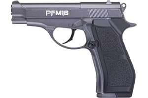 PFM16 Pack Crosman Pistola de Aire comprimido (CO2) y balines de Acero (perdigones BBS) Calibre 4.5mm. Réplica Beretta 84 Full Metal <3,5J