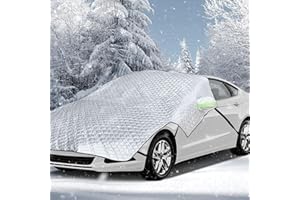 SRJEQC Copri Parabrezza Auto Ghiaccio 242 * 230cm,Telo Parabrezza Auto antigelo Pieghevoli con Copertura per Specchietto,Antigelo, Resistente a Neve, Polvere, Raggi UV,per Maggior Parte dei Veicoli