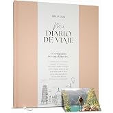 Travel Journal &amp; Adventure Notebook - Scrapbook for Up to 16 Travels (Cream)